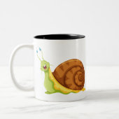 Niedliche Schnecke Zweifarbige Tasse (Links)