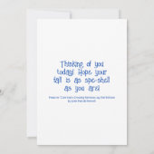 Niedliche Schnecken, die den Regenbogenfall überqu Karte (Rückseite)