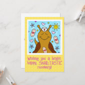 Niedliche Schneckenkurse erholen sich bald Karte (Vorderseite/Rückseite Beispiel)