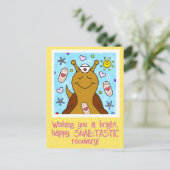 Niedliche Schneckenkurse erholen sich bald Postkarte (Stehend Vorderseite)