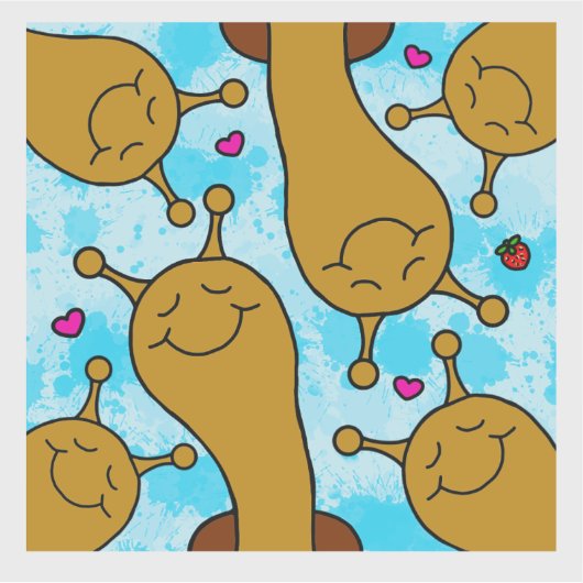 Niedliche Schneckenmeilen der Freundschaft Vinyl Aufkleber (Vorderseite)