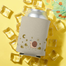 Niedliche Schneckenwanderung im Mond- und Sternenw Dosenkühler