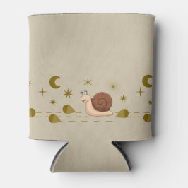 Niedliche Schneckenwanderung im Mond- und Sternenw Dosenkühler