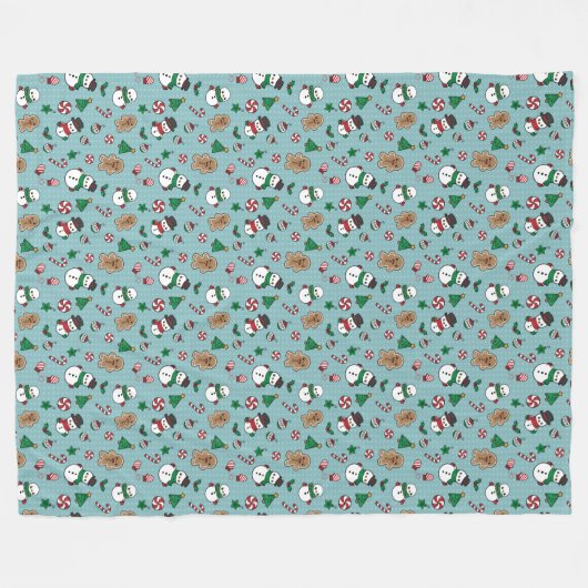 Niedliche Schnee-Kumpel-Fleecedecke Fleecedecke (Vorderseite (Horizontal))