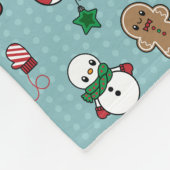 Niedliche Schnee-Kumpel-Fleecedecke Fleecedecke (Ecke)