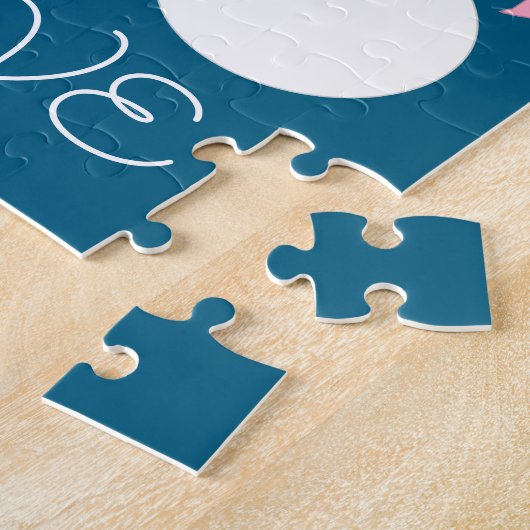 Niedliche Schneebewohner in Liebe - Türkis: Puzzle (Seite)