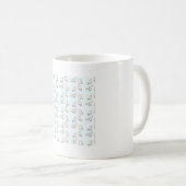 Niedliche Schneeeule � Süße Tier Kunst Kaffeetasse (VorderseiteRechts)