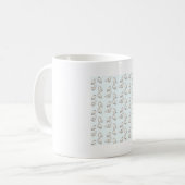 Niedliche Schneeeule � Süße Tier Kunst Kaffeetasse (Vorderseite Links)