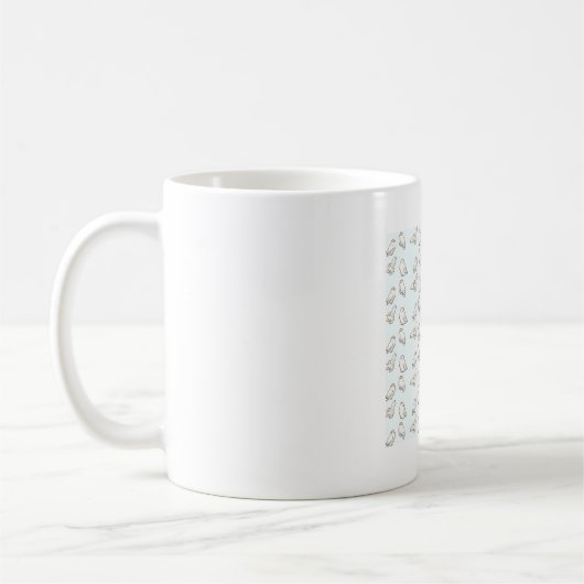 Niedliche Schneeeule � Süße Tier Kunst Kaffeetasse (Links)