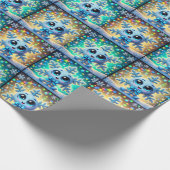 Niedliche Schneeflocke 2 Geschenkpapier (Ecke)