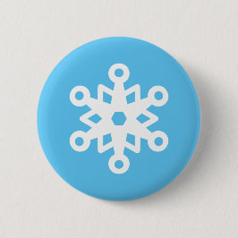 Niedliche Schneeflocke Button