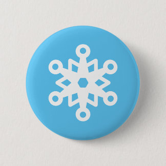 Niedliche Schneeflocke Button