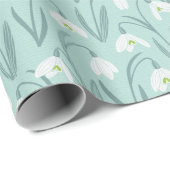 Niedliche Schneeflocke Geschenkpapier (Rolleneckpunkt)