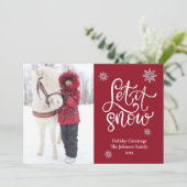 Niedliche Schneeflocke Let It Schnee Weihnachten F (Stehend Vorderseite)