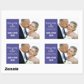 Niedliche Schneeflocke Lila Danke Stickers (Blatt)