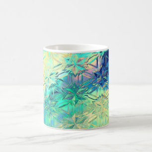 Niedliche Schneeflocken aus Hartglas Kaffeetasse