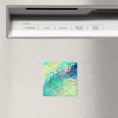 Niedliche Schneeflocken aus Hartglas Magnet (In Situ (Geschirrspüler))