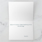 Niedliche Schneeflocken Karte (Innenseite)