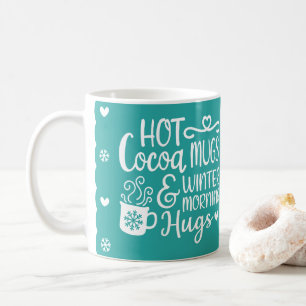 Niedliche Schneeflocken Modern Kaffeetasse