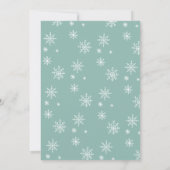 Niedliche Schneeflocken Moderne Weihnachten (Rückseite)