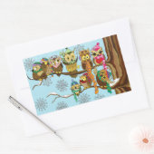 Niedliche Schneeflocken Rechteckiger Aufkleber (Umschlag)