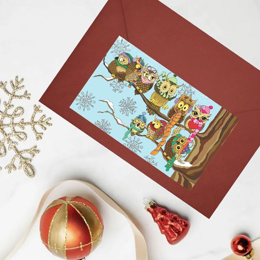 Niedliche Schneeflocken Rechteckiger Aufkleber