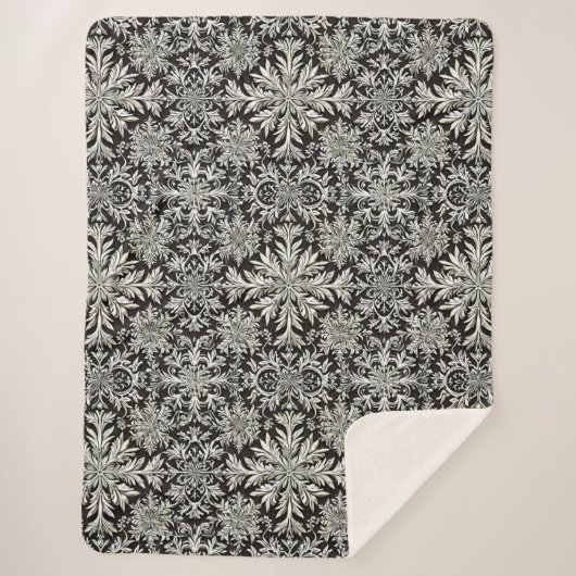 Niedliche Schneeflocken Sherpadecke (Vorderseite)