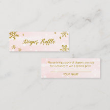 Niedliche Schneeflocken Winterdusche Windeln Winde