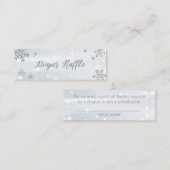 Niedliche Schneeflocken Winterdusche Windeln Winde Mini Visitenkarte (Vorne/Hinten)