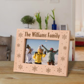 Niedliche Schneeflocken Winterwonderland Individue Geätzte Rahmen