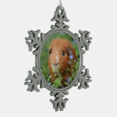 Niedliche Schneeflocken Zinn-Ornament (Links)