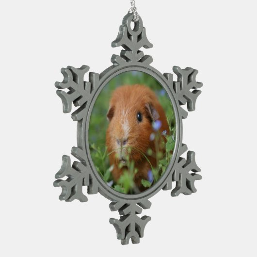 Niedliche Schneeflocken Zinn-Ornament (Links)