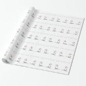 NIEDLICHE SCHNEEFRAU 'Let it Snow' Geschenkpapier (Ungerollt)