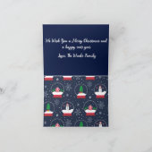 Niedliche Schneeglobe mit Snowman Weihnachten Karte (Innenseite)