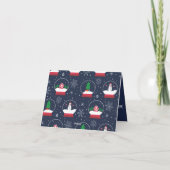 Niedliche Schneeglobe mit Snowman Weihnachten Karte (Rückseite)