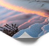 Niedliche Schneekätzchen Poster (Ecke)