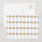 Niedliche Schneeköne Postkarte (Vorne/Hinten)