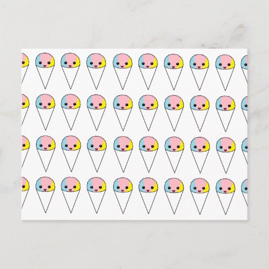 Niedliche Schneeköne Postkarte (Vorderseite)