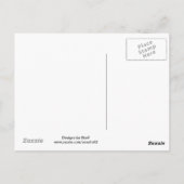 Niedliche Schneemänner dekorieren einen Baum Postkarte (Rückseite)