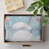 Niedliche Schneemänner Schneeflocken Eiszeit Seidenpapier (Geschenk)