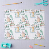 Niedliche Schneemänner und Weihnachtsbaumen Dekoup Seidenpapier (Basteln)