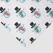 Niedliche Schneemännerkunst Seidenpapier (Ausschnitt)