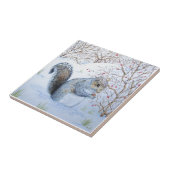 niedliche Schneeschuhwanderwege auf Weihnachten Fliese (Seite)