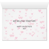 Niedliche Schnurrkatzen mit Robes Valentine Card (Innenansicht Horizontal (Unten))