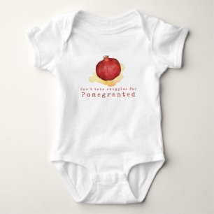 Niedliche Schnürsenkel Pomegranat Frucht Pub Baby Strampler