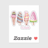 Niedliche Schokolade Aufkleber (Blatt)