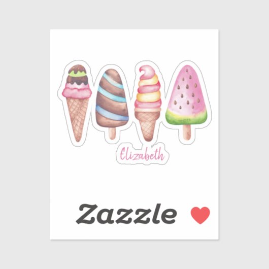 Niedliche Schokolade Aufkleber (Blatt)