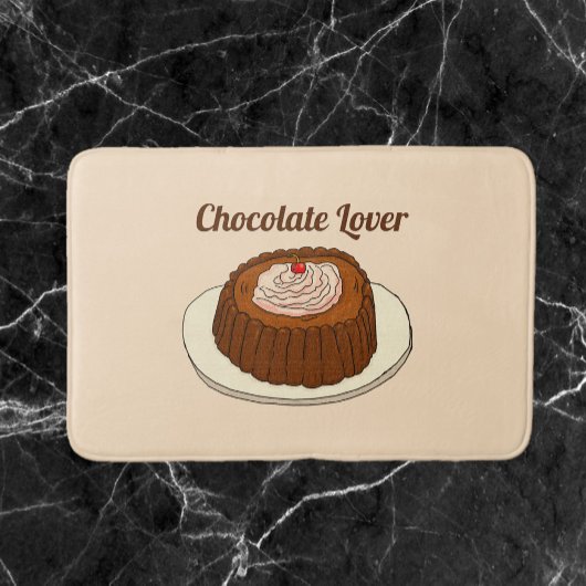 Niedliche Schokolade Badematte