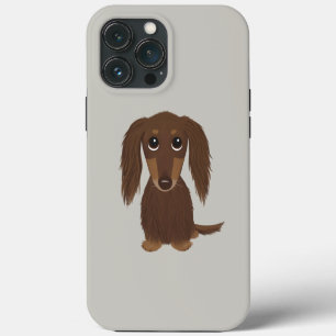 Niedliche Schokolade Braune Dackel iPhone 13 Pro Max Hülle