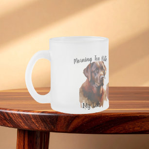 Niedliche Schokolade BROWN Labrador Mattglastasse